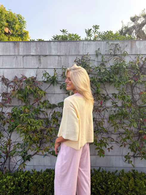 Coastal Cardigan // Butter Yellow